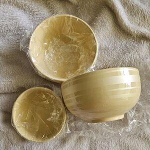 Temp-tations Set Of 3 Small Matching Cream Bowls